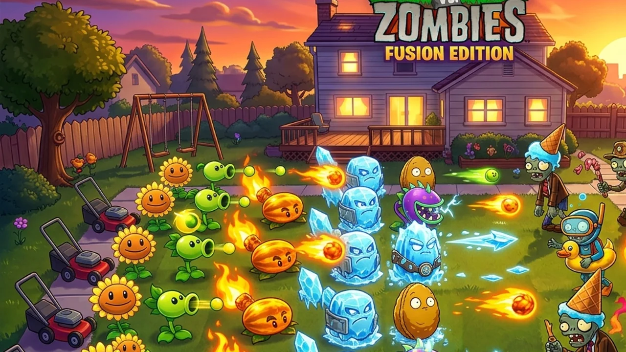 Plants vs Zombies: Fusion Edition Gameplay Screenshot 1